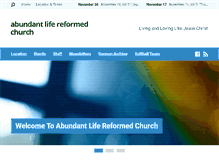 Tablet Screenshot of abundantlifewyckoff.org